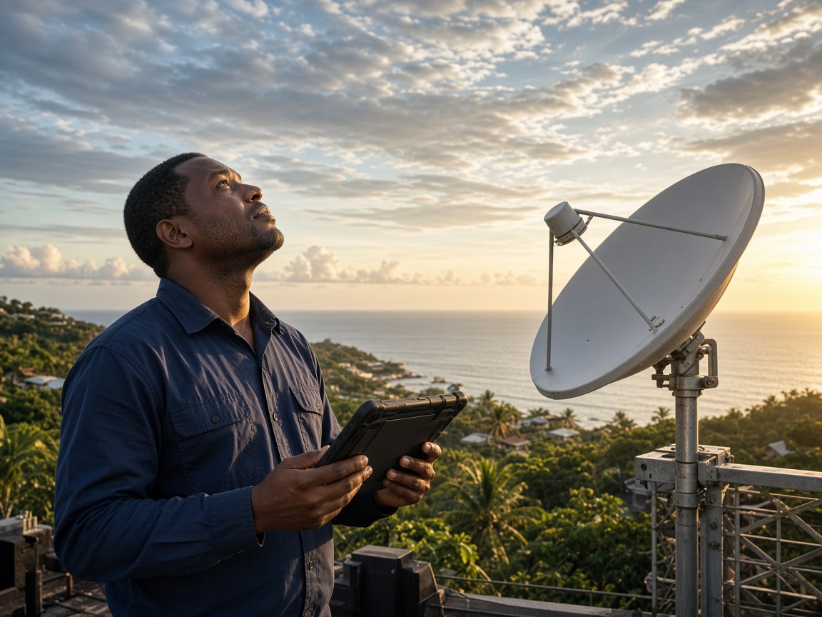 Estudio de sitio satelital en Colombia